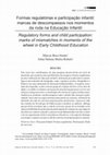 Research paper thumbnail of Formas regulatórias e participação infantil: marcas de descompassos nos momentos da roda na Educação Infantil