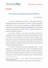 Research paper thumbnail of Resenha Dictionnaire Étymologique Roman (DÉRom) 2