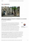 Research paper thumbnail of ¿Qué ocurre cuando los espacios ciudadanos se convierten en recursos turísticos?