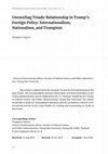 Research paper thumbnail of Unraveling Triadic Relationship in Trump's Foreign Policy: Internationalism, Nationalism, and Trumpism