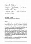 Research paper thumbnail of Eyes & Cities: Kaldor Public Art Projects and the Urban Landscapes of Sydney and Melbourne