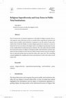 Research paper thumbnail of Religious Superdiversity and Gray Zones in Public Total Institutions