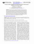 Research paper thumbnail of Evaluation of Different Rainfall-based Drought Indices Detection of Meteorological Drought Events in Imo State, Nigeria