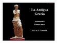 Research paper thumbnail of La Antigua Grecia. Arquitectura. Primera parte.