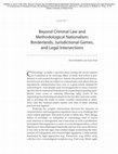 Research paper thumbnail of 2020 - Beyond Criminal Law and Methodological Nationalism: Borderlands, Jurisdictional Games, and Legal Intersections (Moffette & Pratt)