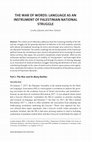 Research paper thumbnail of The War of Words: Language as an Instrument of Palestinian National Struggle