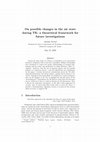 Research paper thumbnail of On possible changes in the air state during TK: a theoretical framework for future investigations