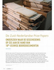 Research paper thumbnail of "Zuid-Nederlandse Prize Papers. Onderzoek naar Geschiedenis op Zee aan de hand van 18e eeuwse boorddocumenten" (De Grote Rede 51, VLIZ)