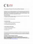 Research paper thumbnail of The Cyprus Review First Annual Book Awards