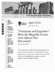 Research paper thumbnail of “Terminate and Liquidate”: How the Megiddo Ivories were Almost Not Discovered