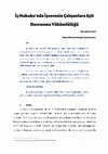 Research paper thumbnail of İş Hukuku'nda İşverenin Çalışanlara Eşit Davranma Yükümlülüğü