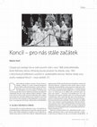 Research paper thumbnail of Koncil - pro nás stále začátek