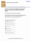 Research paper thumbnail of Courses au pouvoir: The struggle over customary capital in the eastern Democratic Republic of Congo