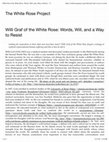 Research paper thumbnail of Willi Graf of the White Rose: Words, Will, and a Way to Resist