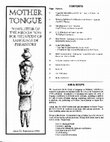 Research paper thumbnail of Mother Tongue Newsletter 20 (September 1993)