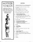 Research paper thumbnail of Mother Tongue Newsletter 22 (May 1994)