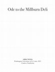 Research paper thumbnail of Ode to the Millburn Deli