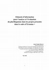 Research paper thumbnail of Eléments d'information pour l'analyse et l'évaluation du plurilinguisme dans les projets présentés dans le cadre d'Erasmus +