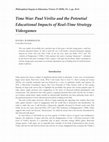 Research paper thumbnail of Time War: Paul Virilio and the Potential Educational Impacts of Real-Time Strategy Videogames