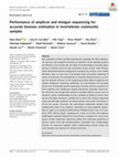 Research paper thumbnail of Performance of amplicon and shotgun sequencing for accurate biomass estimation in invertebrate community samples