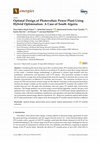 Research paper thumbnail of Optimal Design of Photovoltaic Power Plant Using Hybrid Optimisation: A Case of South Algeria