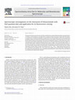 Research paper thumbnail of Spectroscopic investigations on the interaction of thioacetamide with ZnO quantum dots and application for its fluorescence sensing