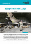 Research paper thumbnail of Egypt's Role in Libya POLICY OUTLOOK POLICY OUTLOOK