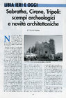 Research paper thumbnail of Sabratha, Cirene, Tripoli: scempi archeologici e novità architettoniche