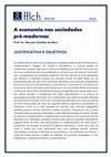 Research paper thumbnail of A economia nas sociedades pré-modernas 2020