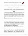 Research paper thumbnail of Para estudiar la prostitución en las pampas salitreras. Apuntes desde los estudios subalternos y la arqueología industrial