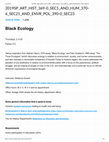 Research paper thumbnail of Black Ecology Syllabus