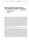 Research paper thumbnail of Crítica, libertad e individualismo en 'El Hombre que amaba a los perros'