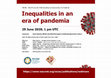 Research paper thumbnail of Inequalities in an era of Pandemia