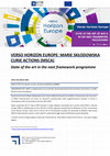 Research paper thumbnail of Angela Bellia, Come il sistema europeo e italiano si sta preparando alla nuova sfida (Interactive Session). VERSO HORIZON EUROPE: MARIE SKŁODOWSKA CURIE ACTIONS (MSCA) State of the art in the next framework programme