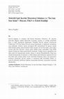 Research paper thumbnail of Tebrizli Şair Kerim Meşruteçi Sönmez ve "İsa'nın Son Şamı": Hayatı, Fikrî ve Edebî Kişiliği