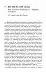 Research paper thumbnail of “The Holy Fool Still Speaks: The Jerusalem Syndrome as a Religious Subculture.” Jerusalem: Idea and Reality. Ed. Tamar Mayer and Suleiman A. Mourad. London and New York: Routledge, 2008: 103–122.