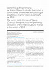 Research paper thumbnail of LAS TERMAS PÚBLICAS ROMANAS DE VALERIA (CUENCA): ESTUDIO DESCRIPTIVO Y CONCLUSIONES PRELIMINARES DE LOS HALLAZGOS ESCULTÓRICOS MARMÓREOS EN LA CAMPAÑA DE 2018.