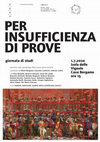 Research paper thumbnail of Locandina seminario 1 7 2020 Vignole Per insufficienza di prove