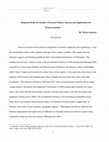 Research paper thumbnail of Regional Divide in Ukraine’s Electoral Politics: Sources and Implications for Democratization