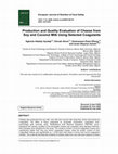 Research paper thumbnail of Production and Quality Evaluation of Cheese from Soy and Coconut Milk Using Selected Coagulants