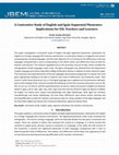 Research paper thumbnail of A Contrastive Study of English and Igala Segmental Phonemes: Implications for ESL Teachers and Learners