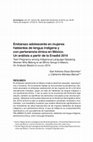 Research paper thumbnail of Embarazo adolescente en mujeres hablantes de lengua indígena y con pertenencia étnica en México