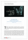 Research paper thumbnail of "Taiwan Can Help" Hong Kong