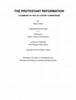 Research paper thumbnail of THE PROTESTANT REFORMATION: A SUMMARY BY WAY OF A SHORT COMPENDIUM