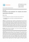 Research paper thumbnail of Psychotherapy in pain management: New viewpoints and treatment targets based on a brain theory