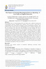 Research paper thumbnail of The Impact of Listening Phonological Errors on Speaking: A Case Study on English Education