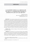 Research paper thumbnail of La cuestion judia y la carencia de mundo en la modernidad desde la perspectiva de Hannah Arendt