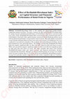 Research paper thumbnail of Effect of Herfindahl-Hirschman Index on Capital Structure and Financial Performance of listed Firms in Nigeria