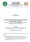 Research paper thumbnail of Quantitative measurement of students' conceptual understanding in mechanics