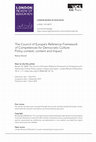 Research paper thumbnail of The Council of Europe's Reference Framework of Competences for Democratic Culture: Policy context, content and impact